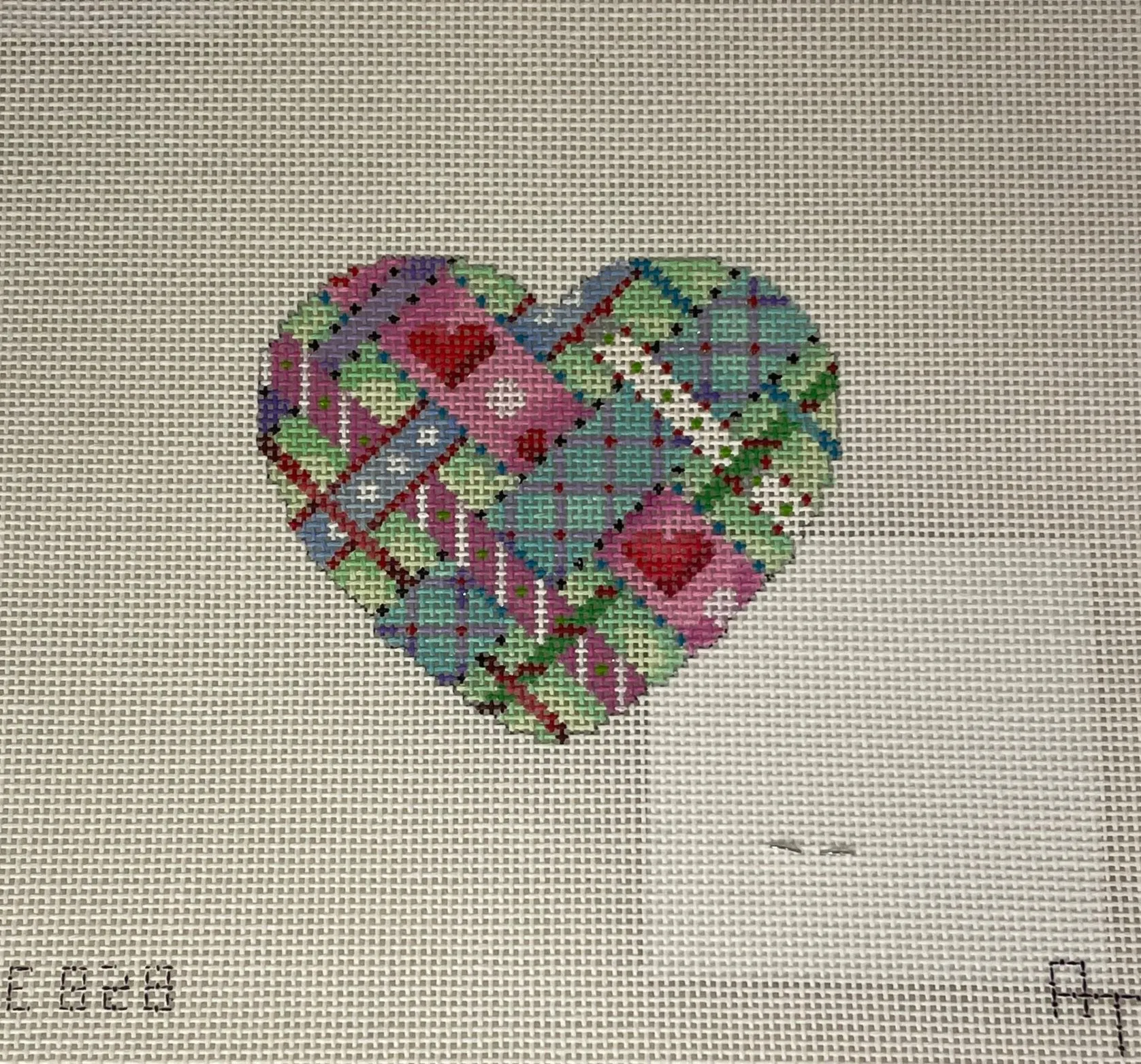 * Associated Talents HE828 Diagonal Woven Ribbons Heart