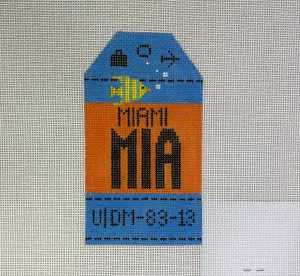 * Hedgehog Needlepoint HH1MIA Miami