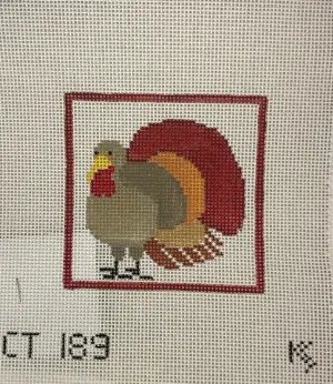 * Kathy Schenkel CT189 Turkey Coaster