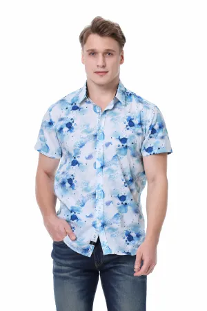 1 Like No Other Akvarel Short Sleeve Casual Shirt