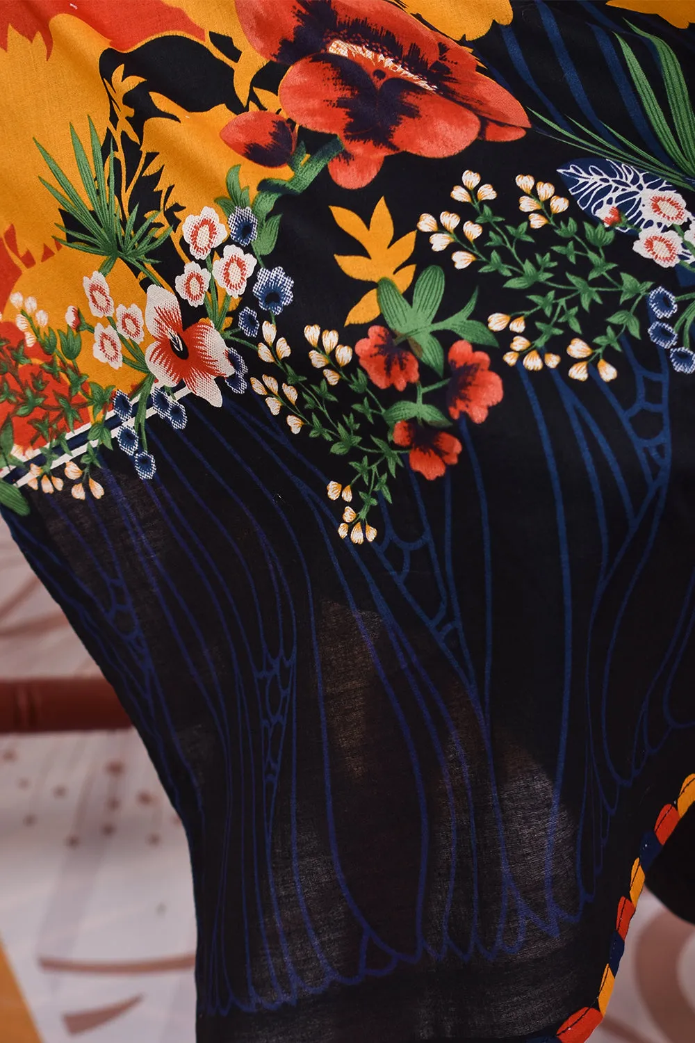 3 Pc Unstitched Embroidered Lawn Dress with Chiffon Printed Dupatta - Spiff (JEL-10)