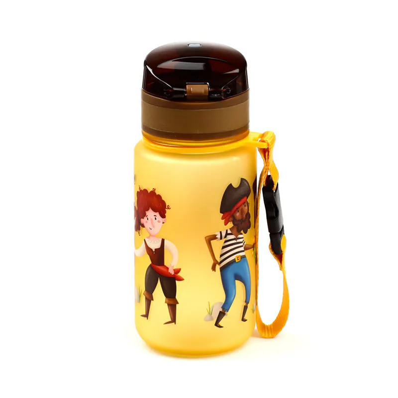 350ml Shatterproof Pop Top Children's Water Bottle - Jolly Rogers Pirates