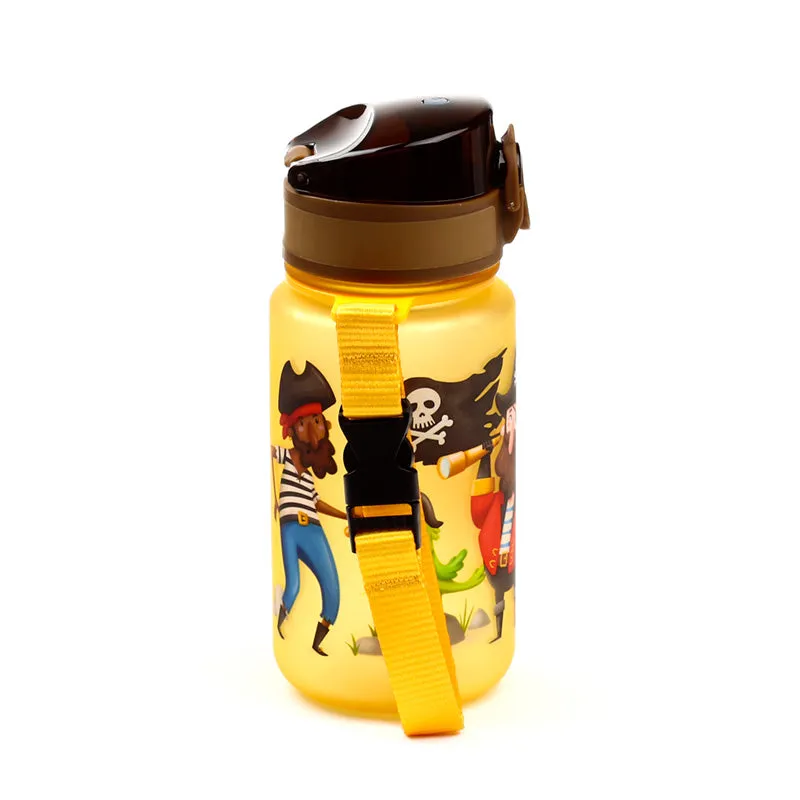 350ml Shatterproof Pop Top Children's Water Bottle - Jolly Rogers Pirates