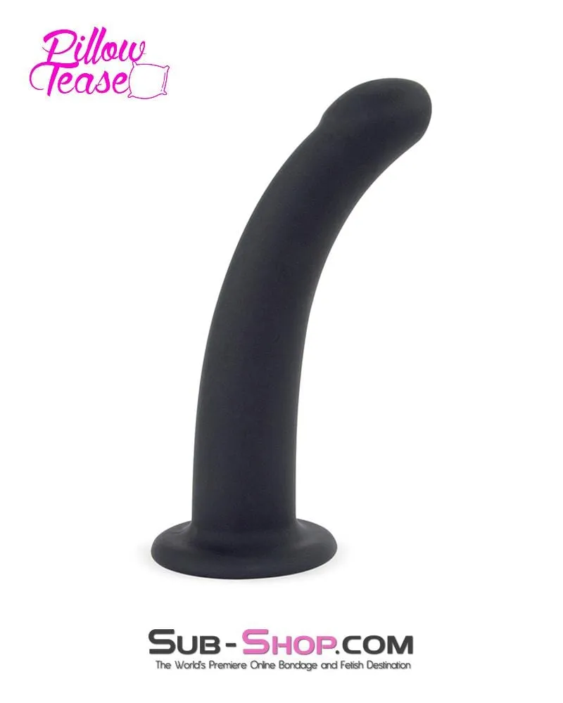5741M-SIS      Pretty Sissy Boy BDSM Mistress Pegging Strap On Small Silicone Dildo and Soft Harness Set