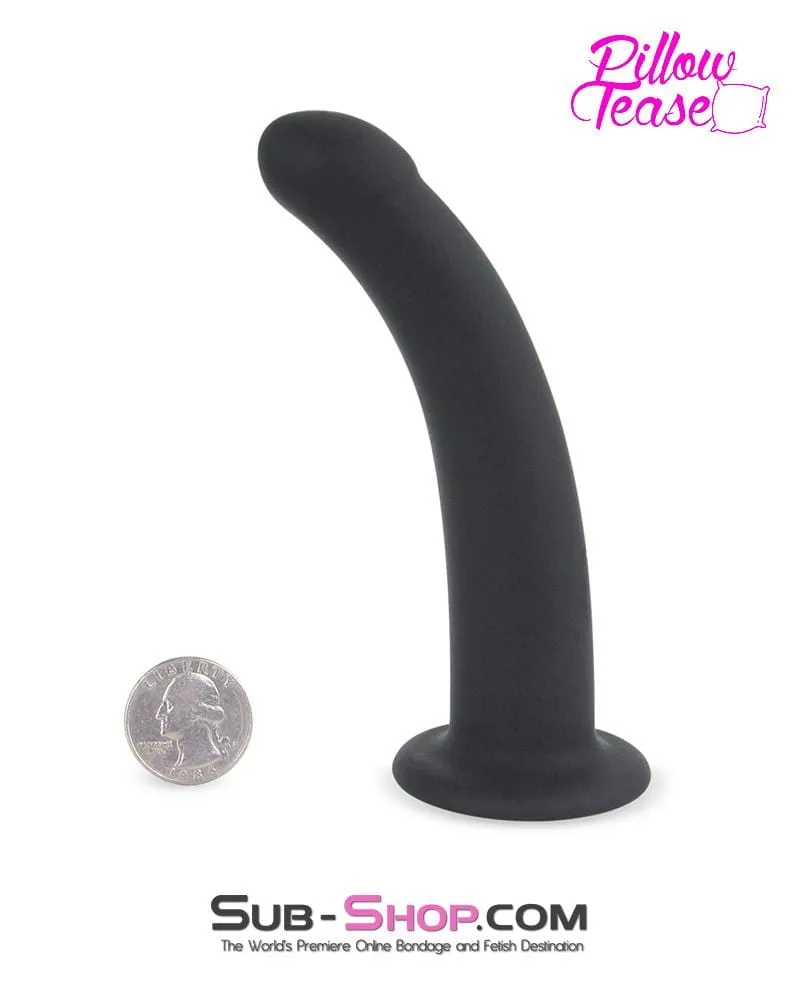 5741M-SIS      Pretty Sissy Boy BDSM Mistress Pegging Strap On Small Silicone Dildo and Soft Harness Set