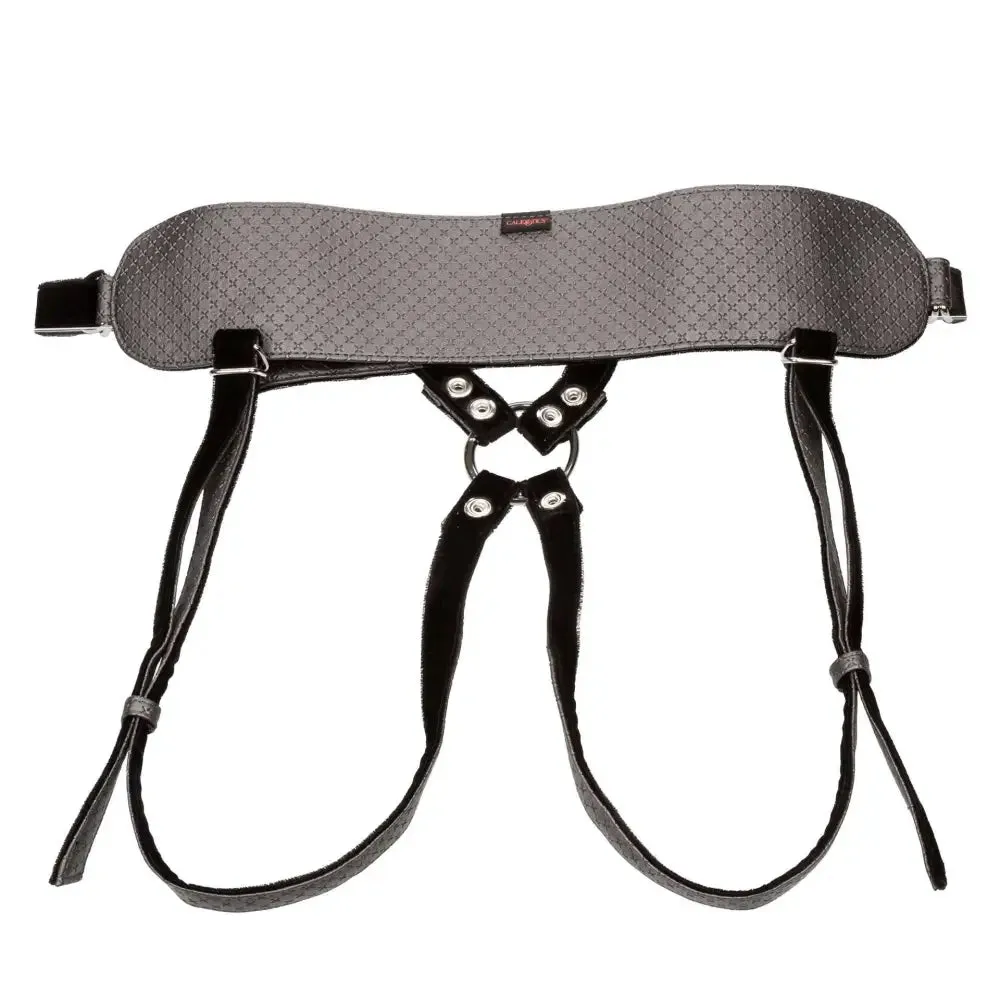 7.5 Inch Black Ultrasoft Set Crotchless Strap on with G-probe