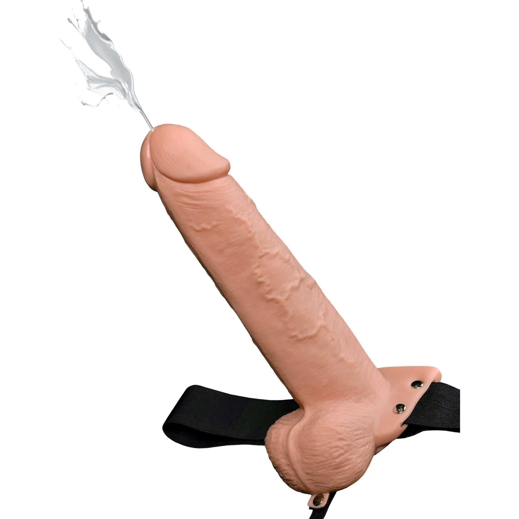 9" Hollow Squirting Strap On