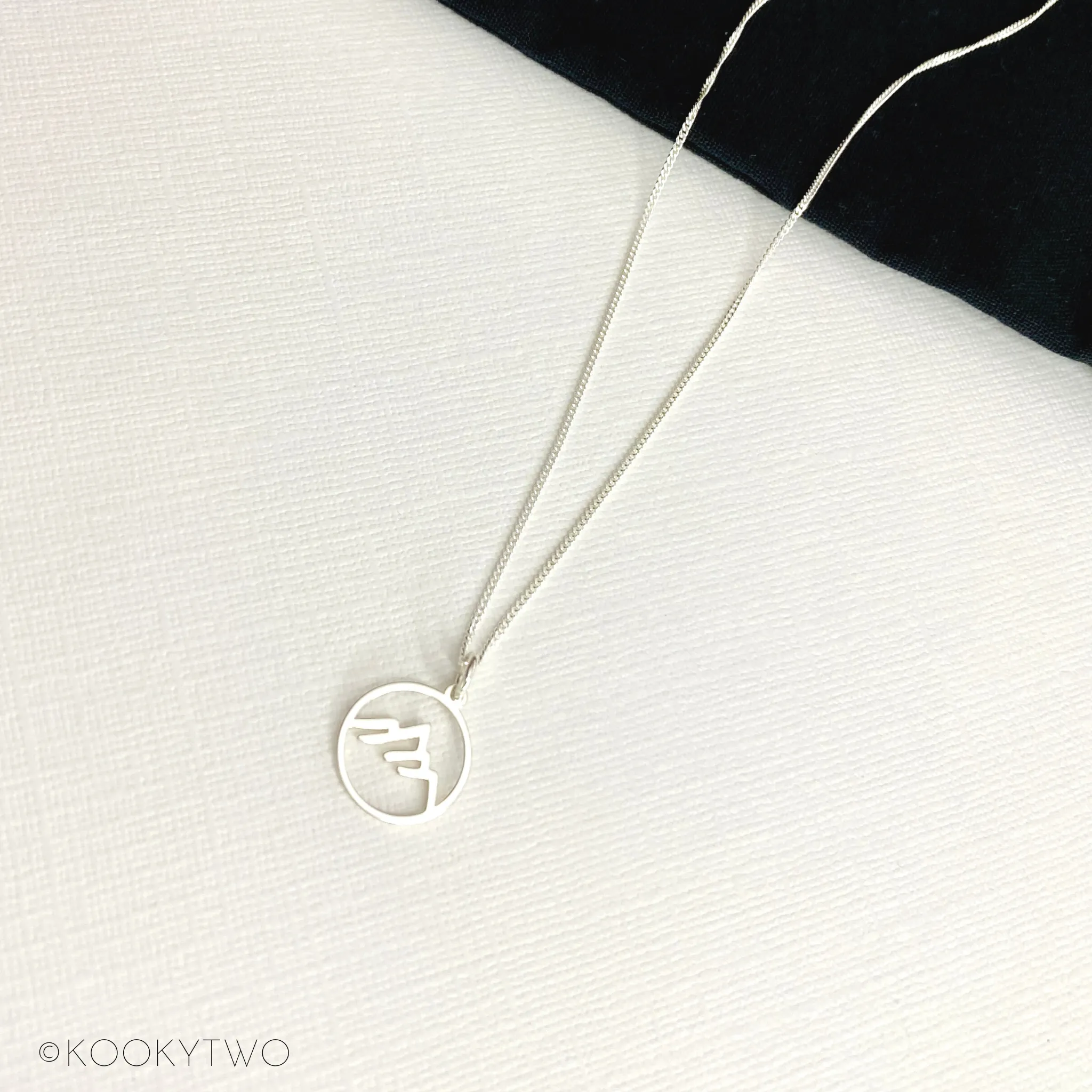 Adventure | Silver Mountain Charm Necklace