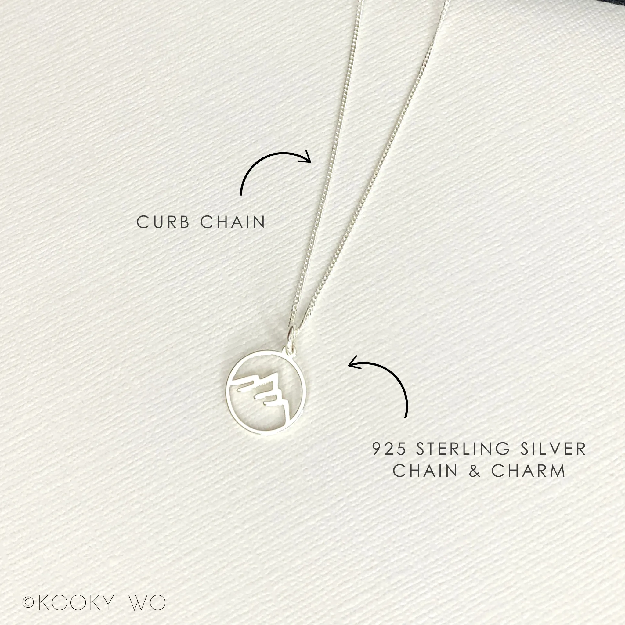 Adventure | Silver Mountain Charm Necklace