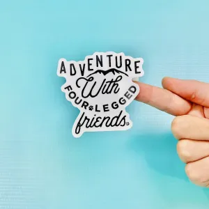 Adventure With Four Legged Friends Vinyl Sticker