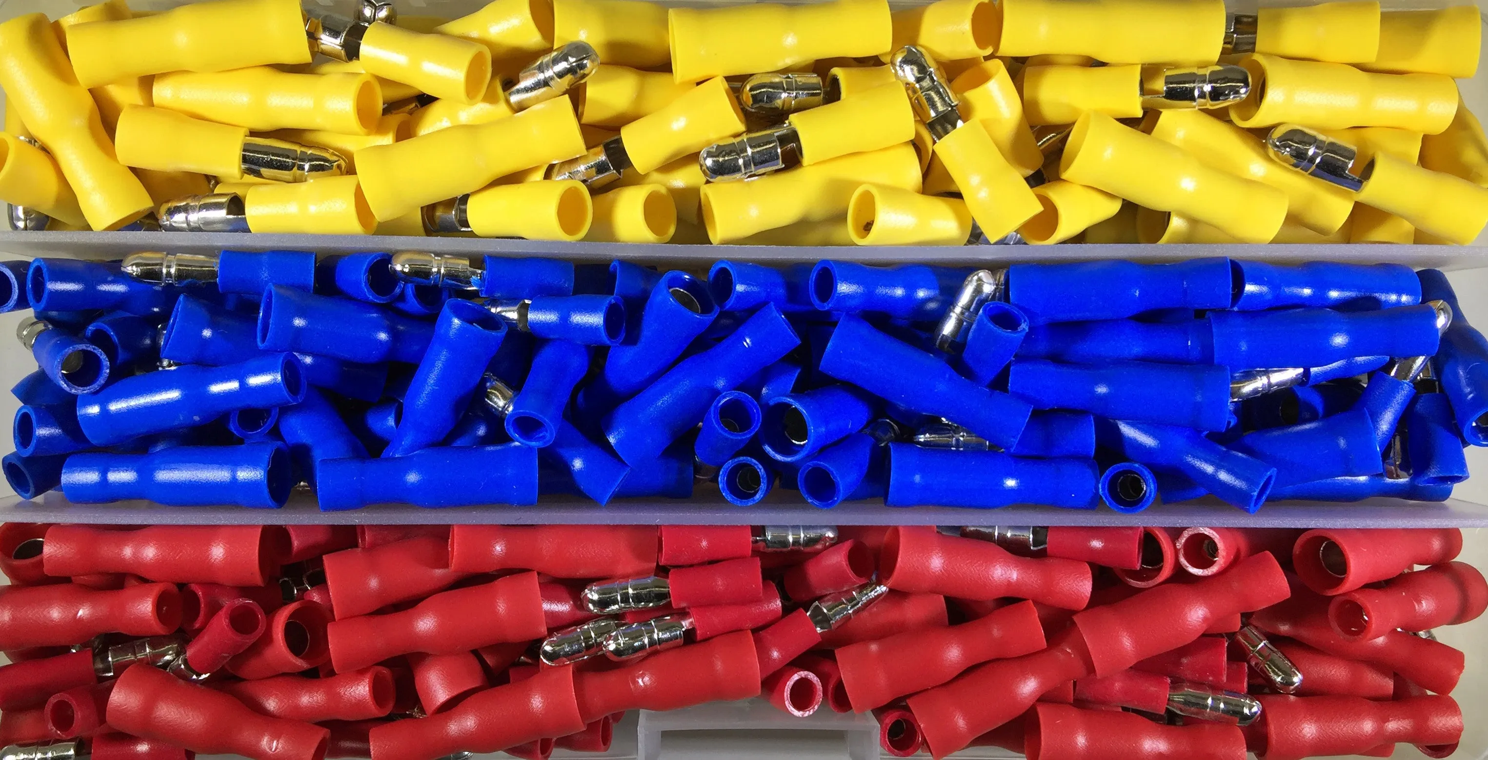 AIRNIX TERMINAL 380pcs Insulated Male/Female Bullet/Receptacle Disconnects Set (Snap Plugs/Receptacles)