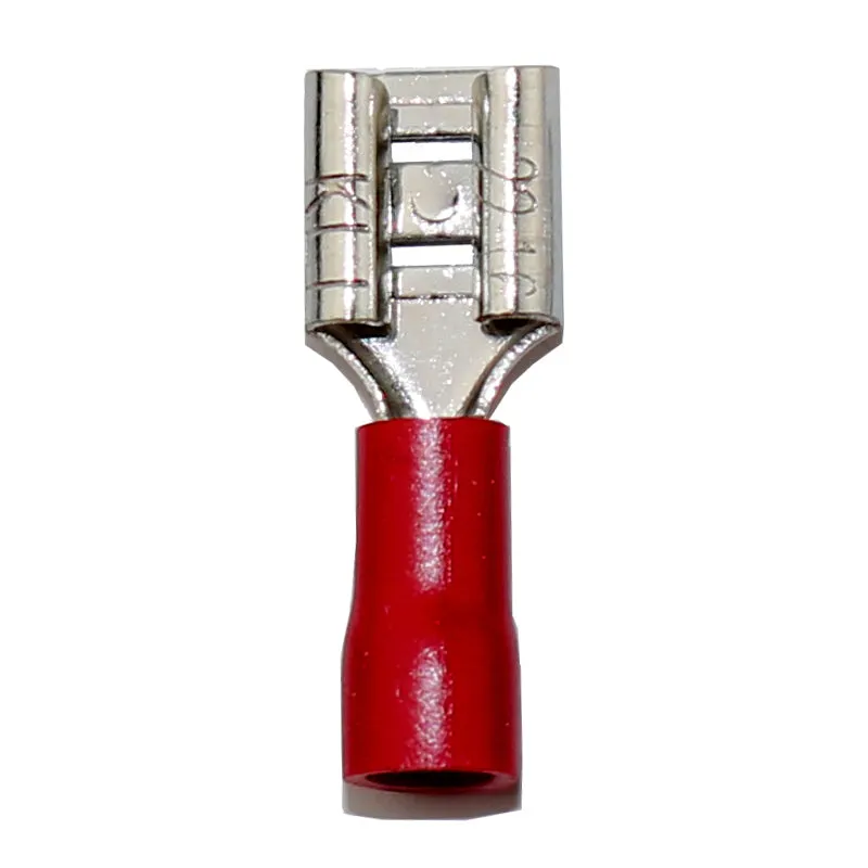 AIRNIX TERMINAL FDD 1.25-250 RED FEMALE QUICK DISCONNECT, CRIMP, PVC INSULATED