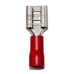 AIRNIX TERMINAL FDD 1.25-250 RED FEMALE QUICK DISCONNECT, CRIMP, PVC INSULATED