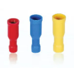 AIRNIX TERMINAL FRD 5.5-195 YELLOW FEMALE BULLET DISCONNECT, CRIMP, FULL PVC INSULATION