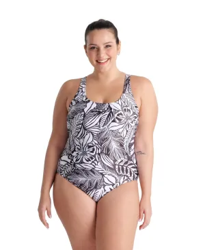 Arena Women's Allover Swim Pro Back Plus Swimsuit - Black Multi