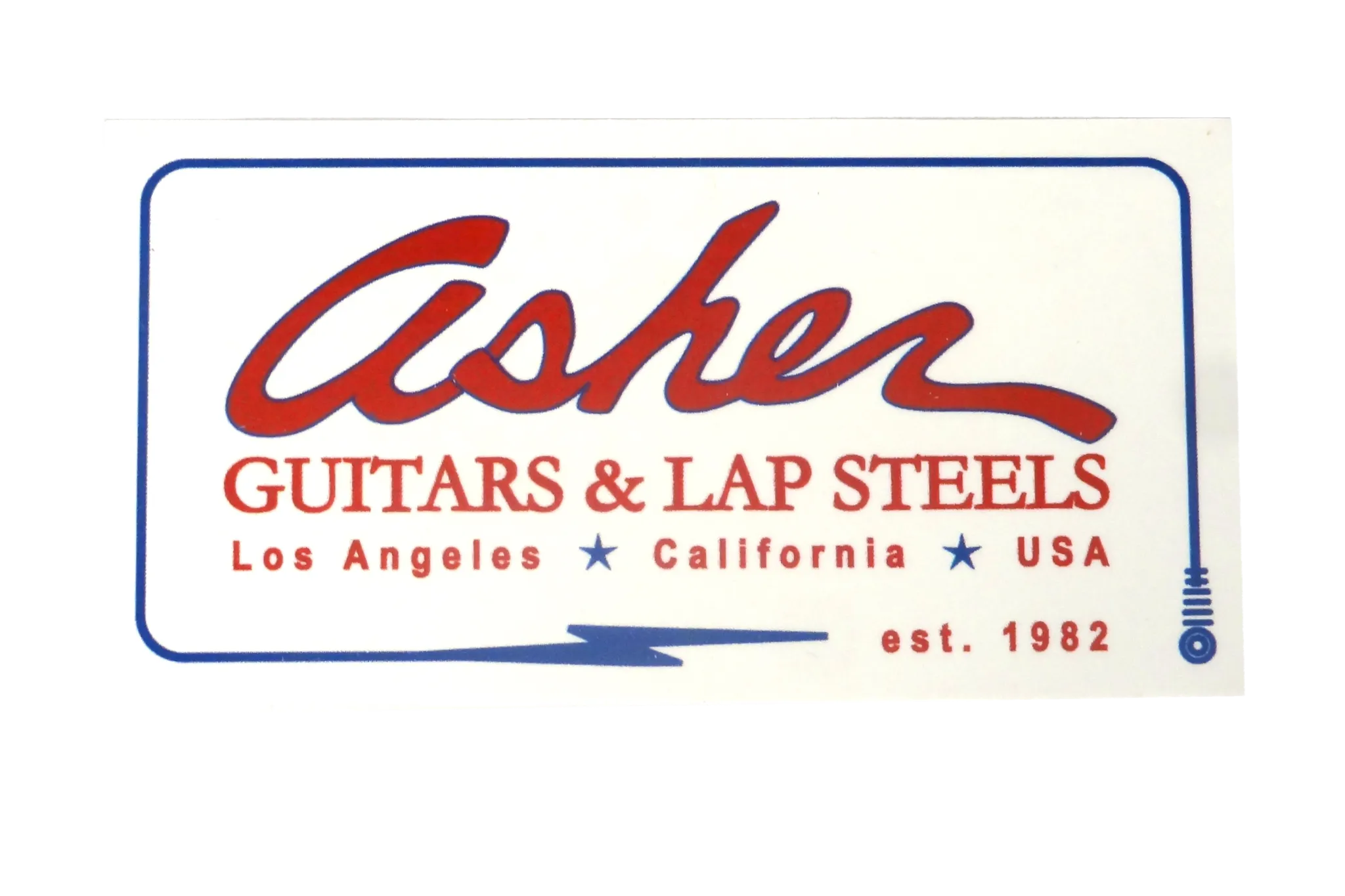 Asher "All Weather" Rectangle Sticker