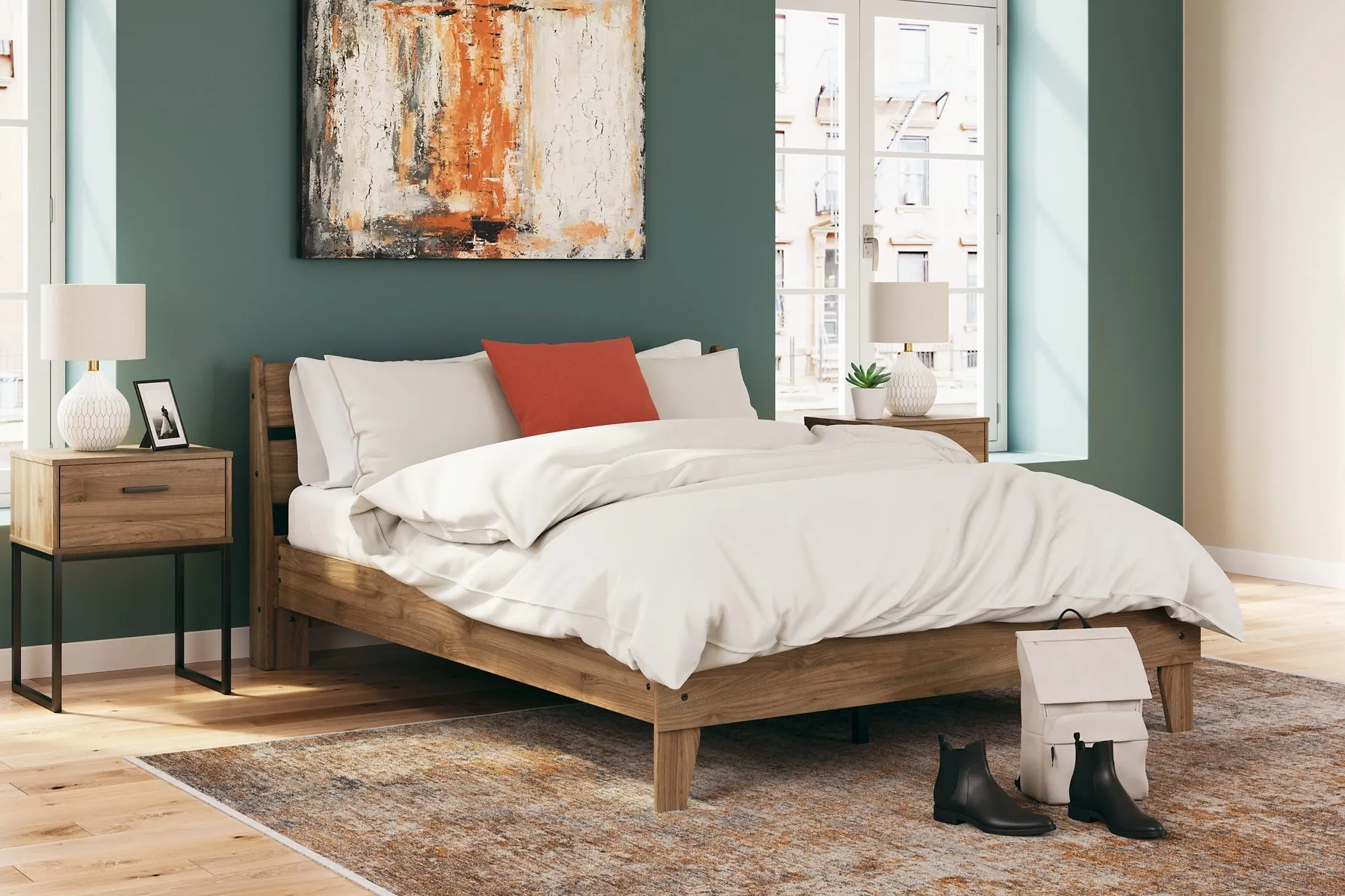 Ashley Express - Deanlow  Platform Panel Bed