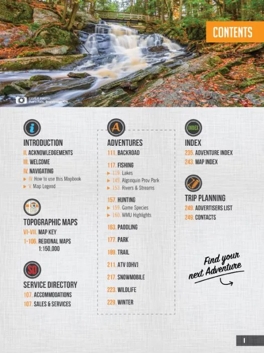 Backroad Mapbooks Cottage Country Ontario - Spiral 6th Edition