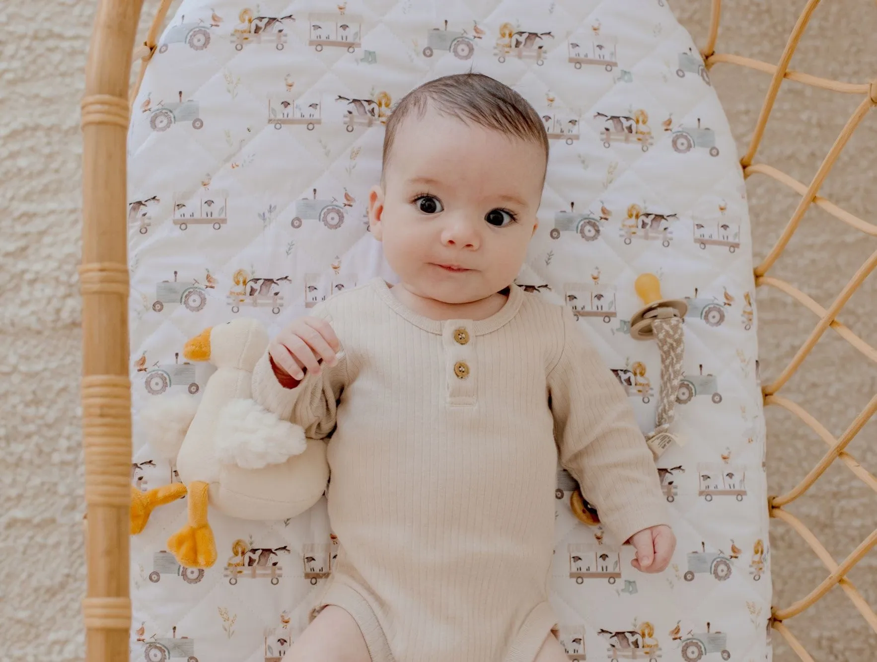 Bambella Waterproof Bassinet Sheet | Oakwood Farm