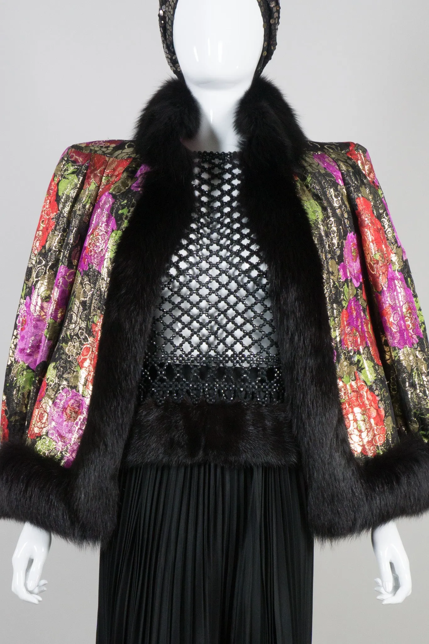 Beaded Mesh Top