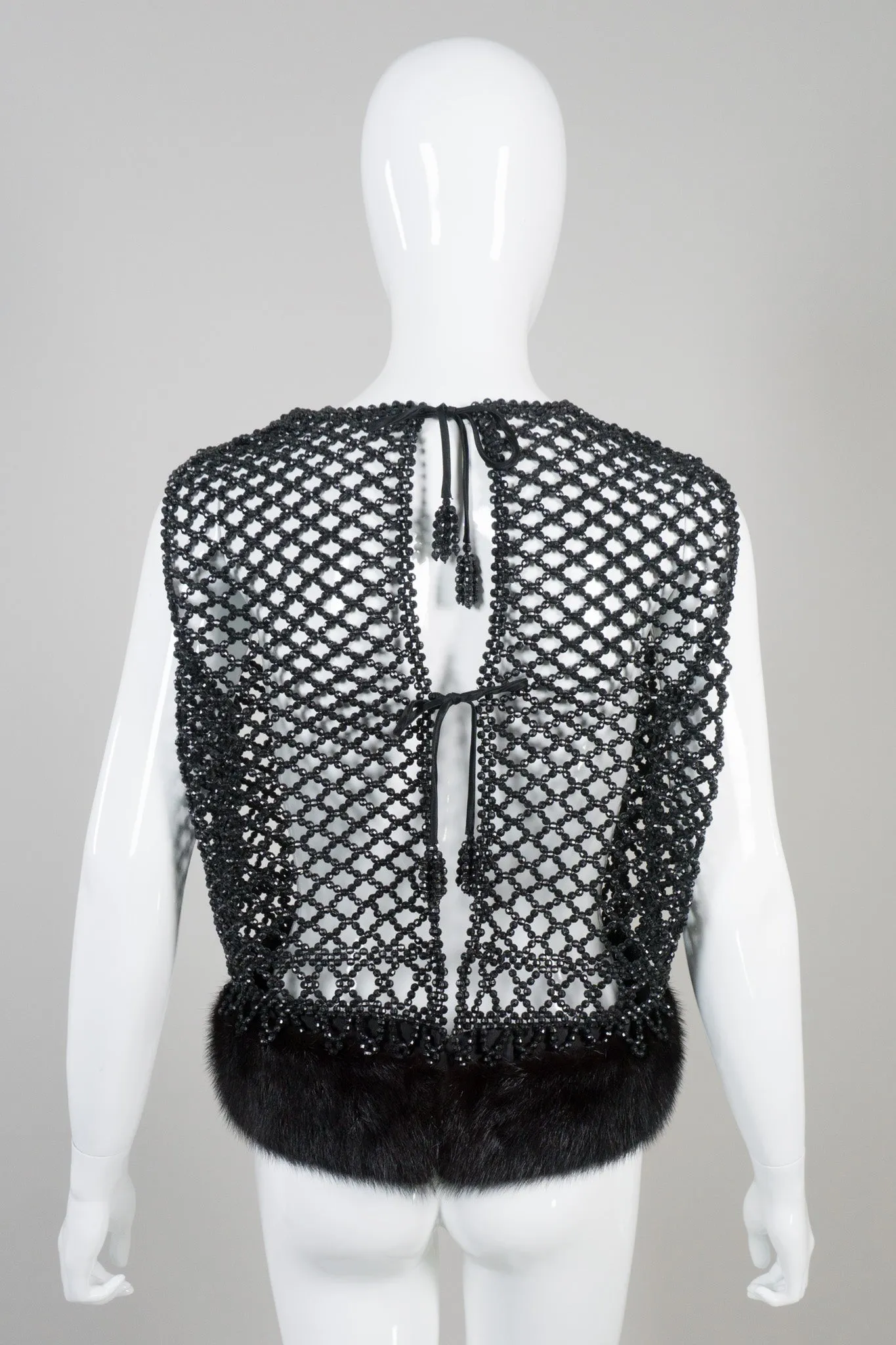 Beaded Mesh Top