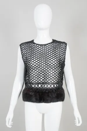 Beaded Mesh Top