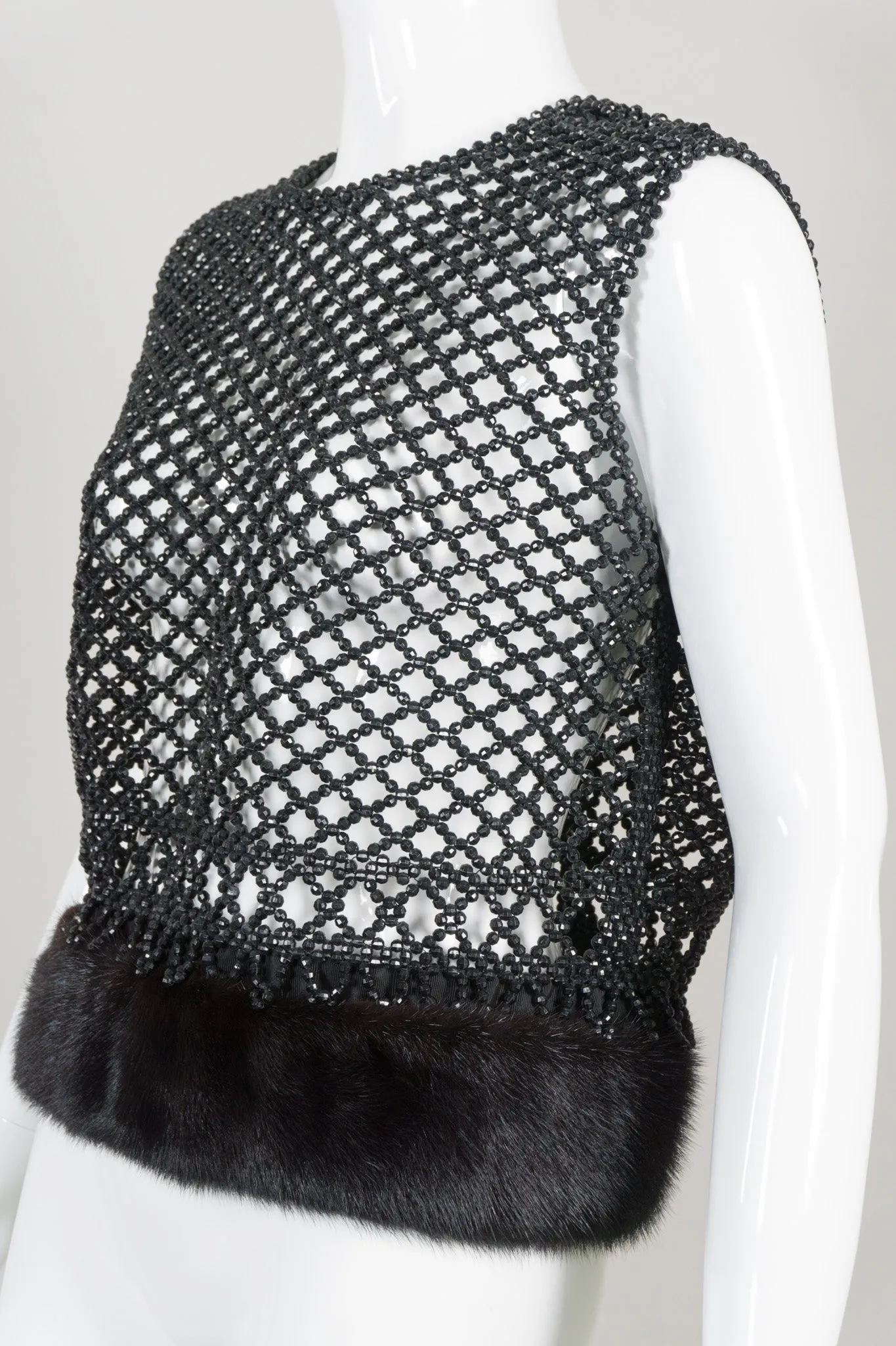 Beaded Mesh Top
