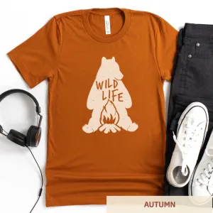 Bear Wildlife - Adult Unisex Jersey Crew Tee