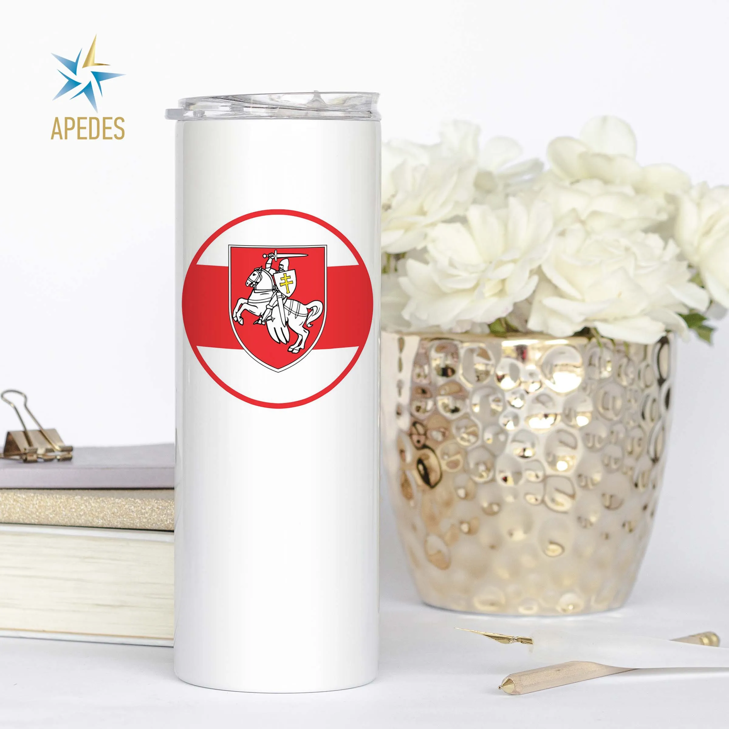 Belarus Pogonya Stainless Steel Skinny Tumbler 20 OZ