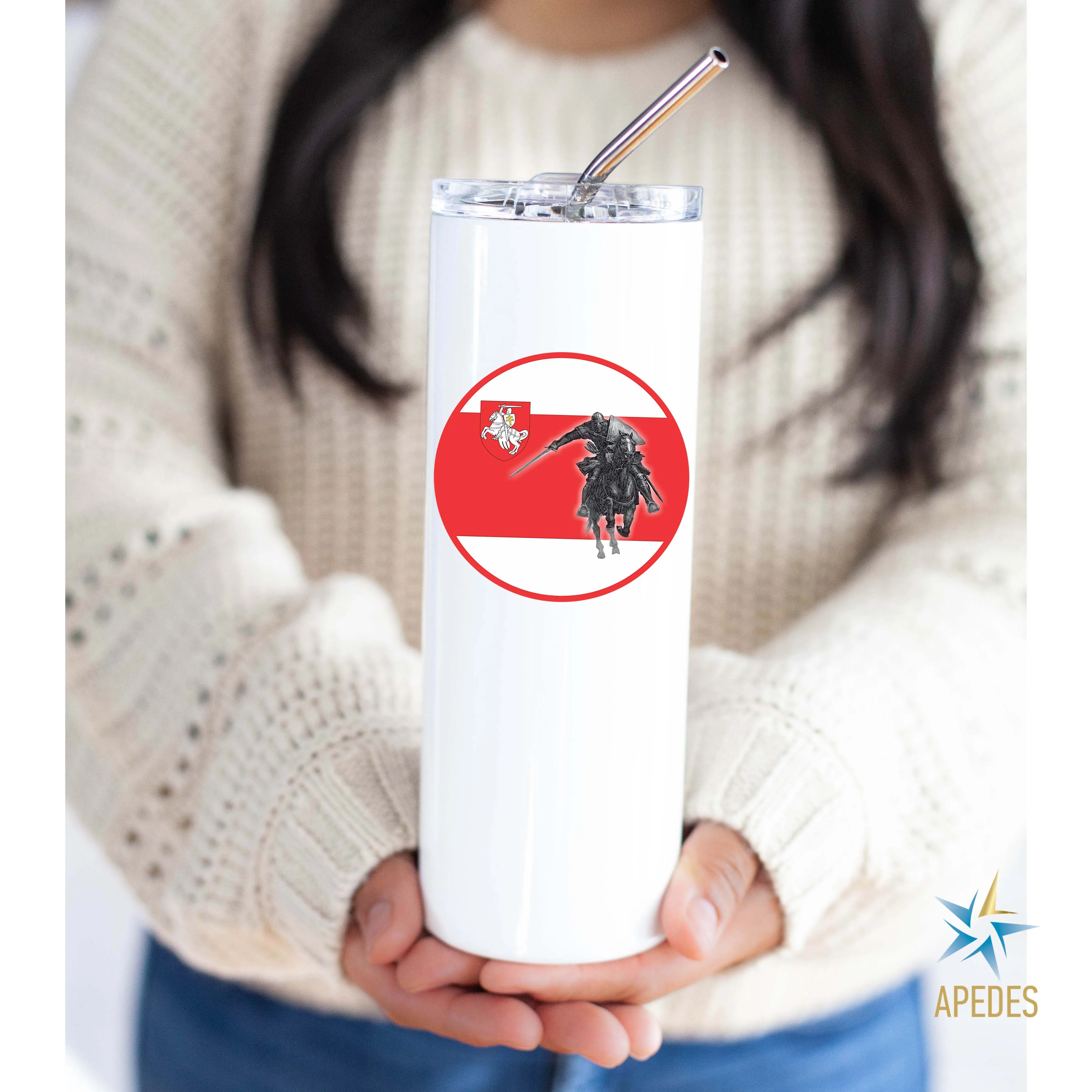 Belarus Pogonya Stainless Steel Skinny Tumbler 20 OZ