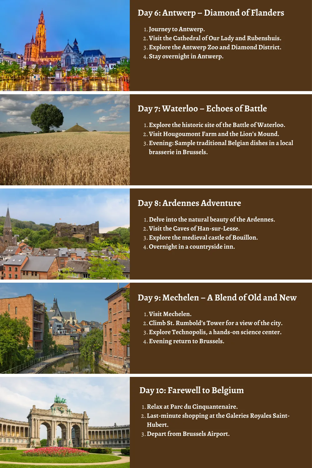 Belgium - From Cobblestones to Craft Brews: A Comprehensive 10-Day Guide