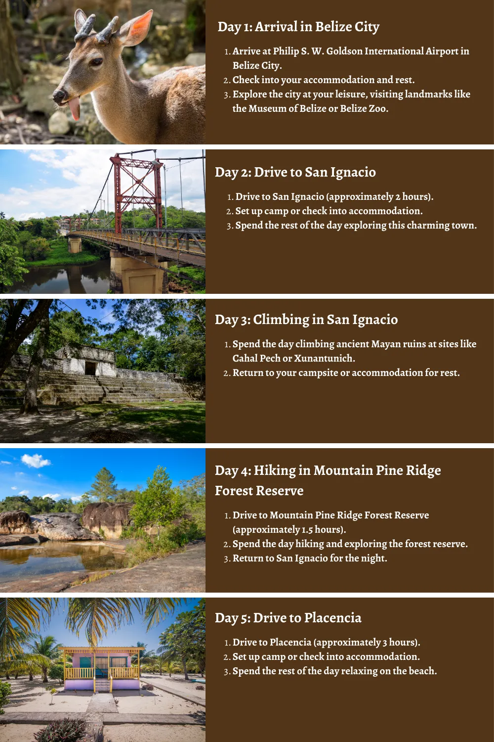 Belize - Caribbean Tranquility Meets Jungle Adventure :A 10 Day Itinerary to Camping, Surfing, Climbing, Hiking, and Zip-Lining