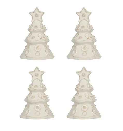 Berry and Thread Tree Place Card Holder S/4 - Whitewash