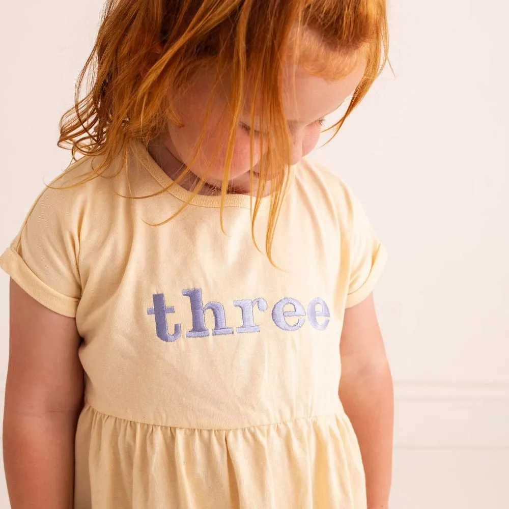 Birthday Embroidered Cotton Dress