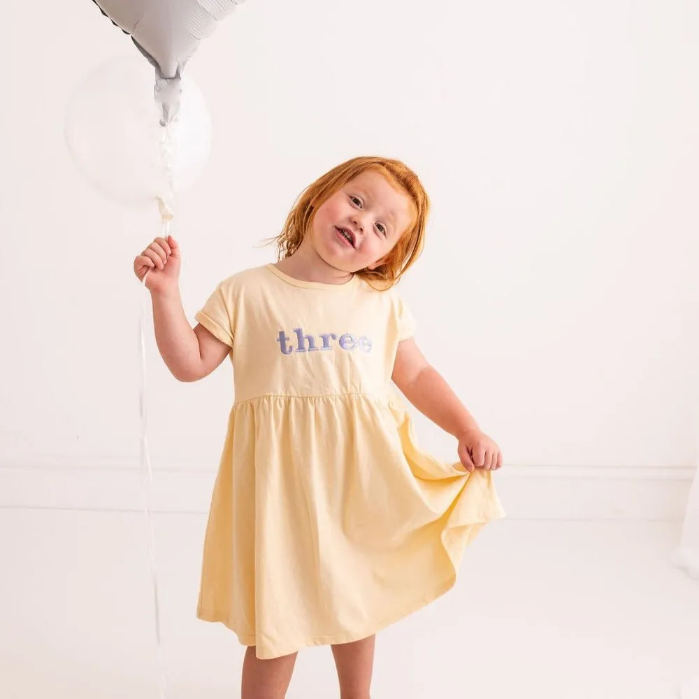 Birthday Embroidered Cotton Dress