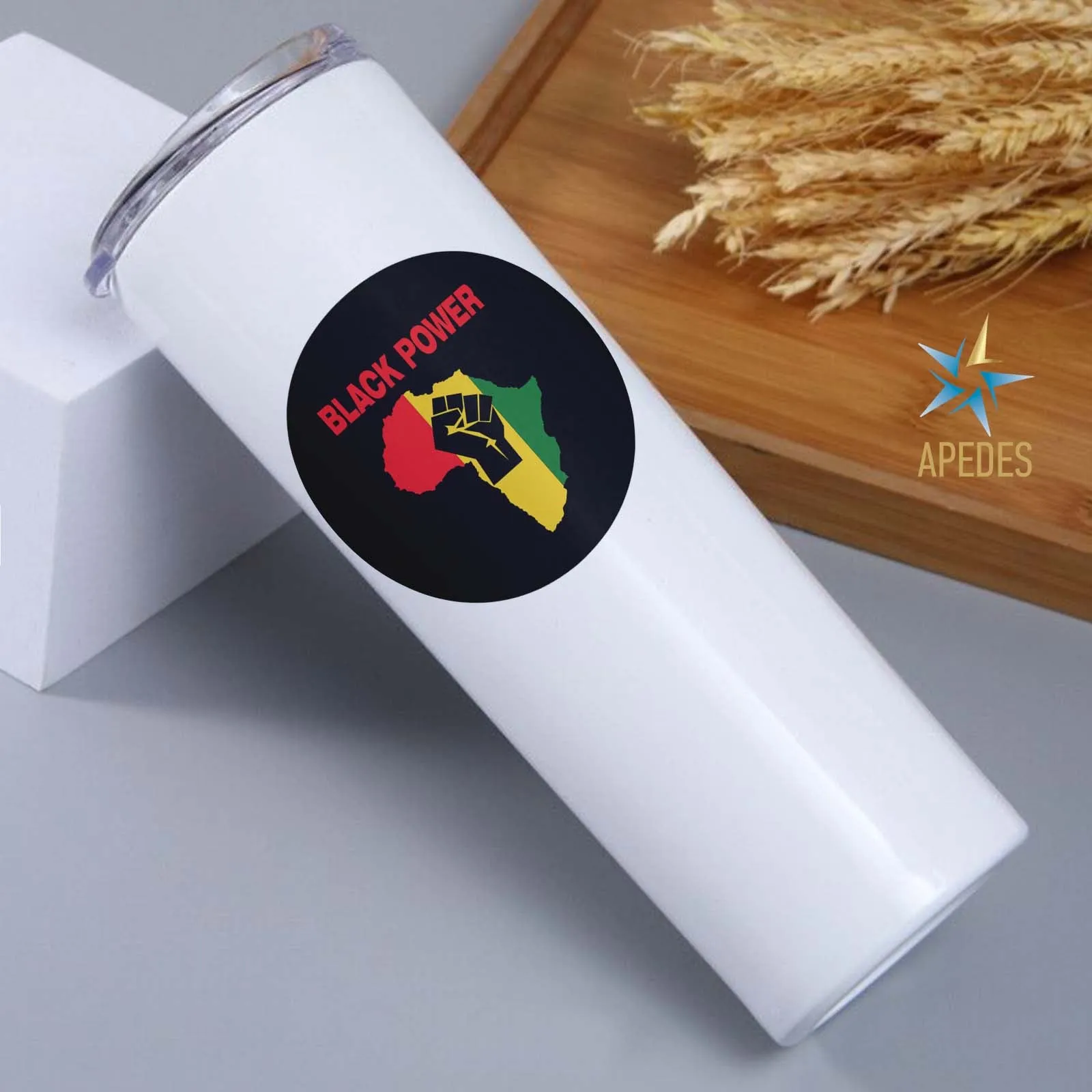 Black Lives Matter Stainless Steel Skinny Tumbler 20 OZ