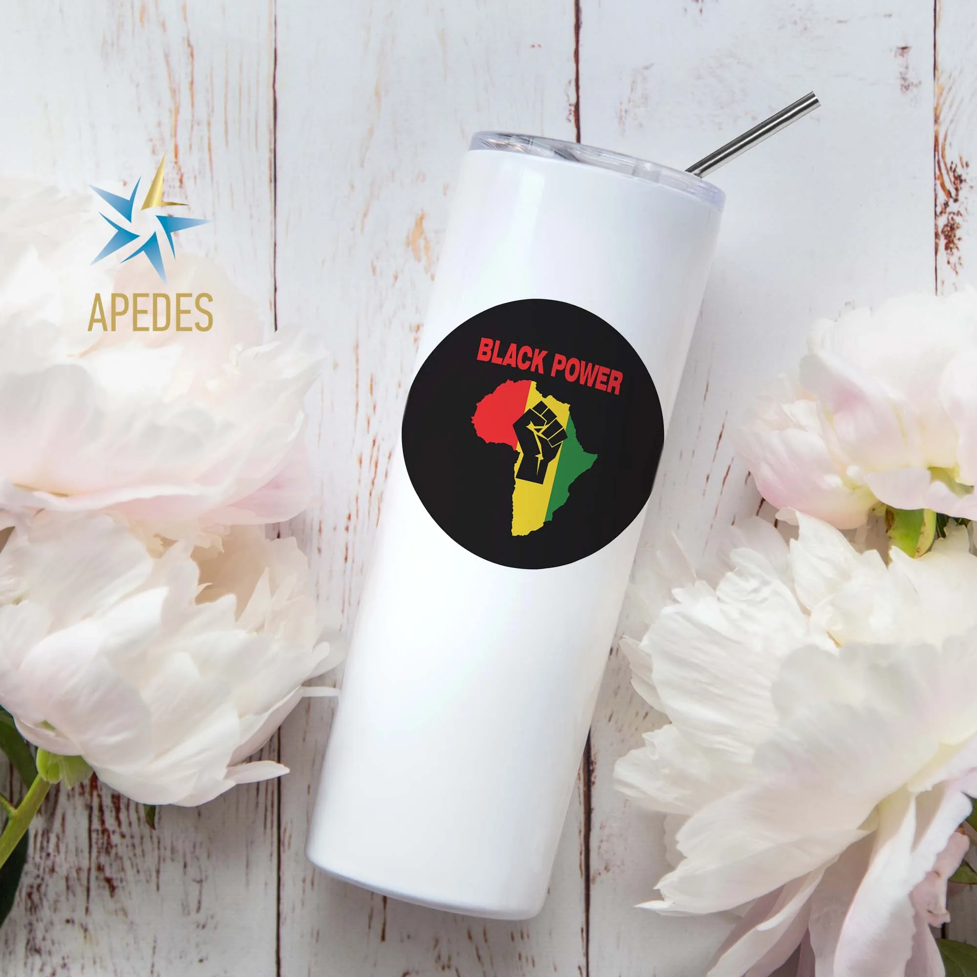 Black Lives Matter Stainless Steel Skinny Tumbler 20 OZ