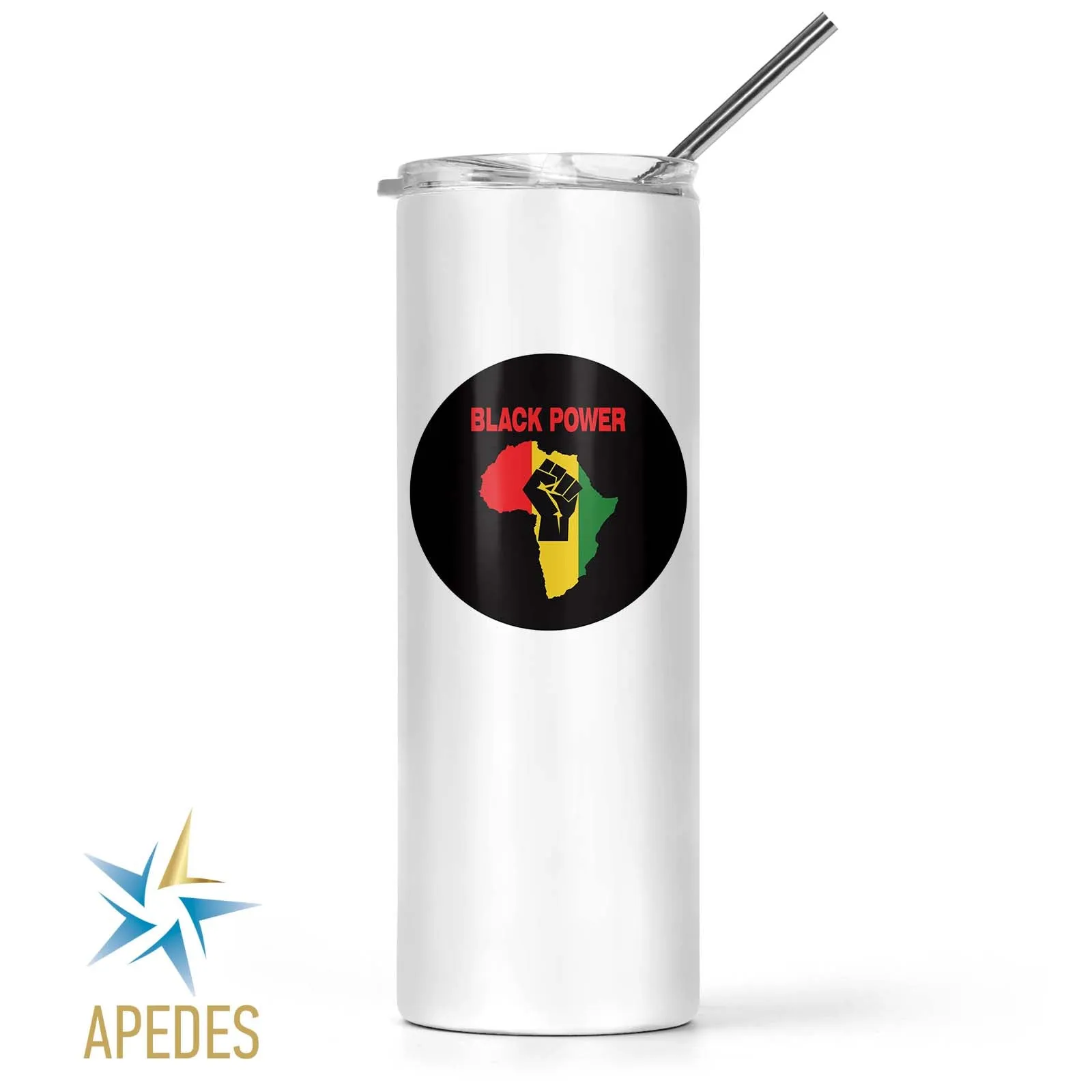 Black Lives Matter Stainless Steel Skinny Tumbler 20 OZ