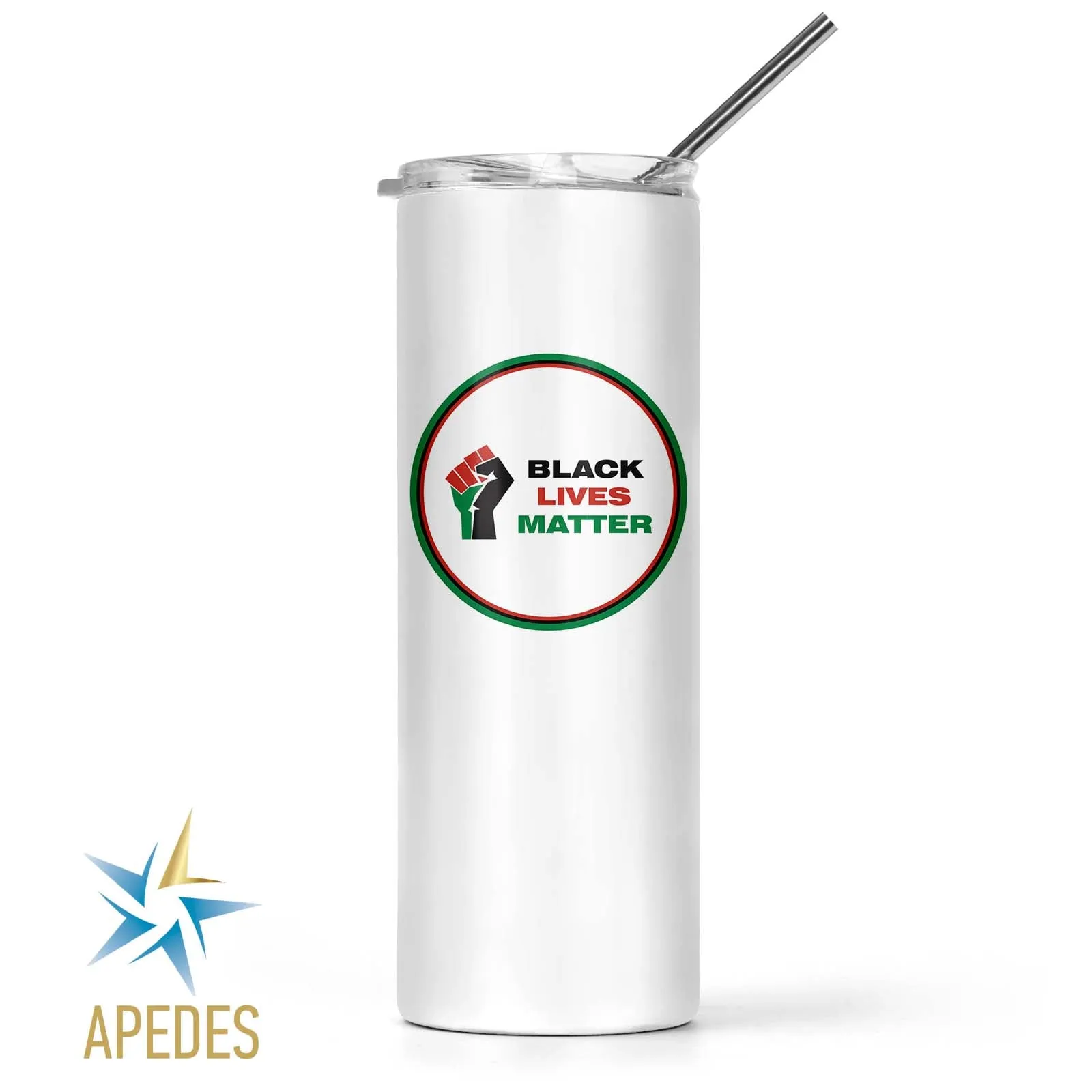 Black Lives Matter Stainless Steel Skinny Tumbler 20 OZ