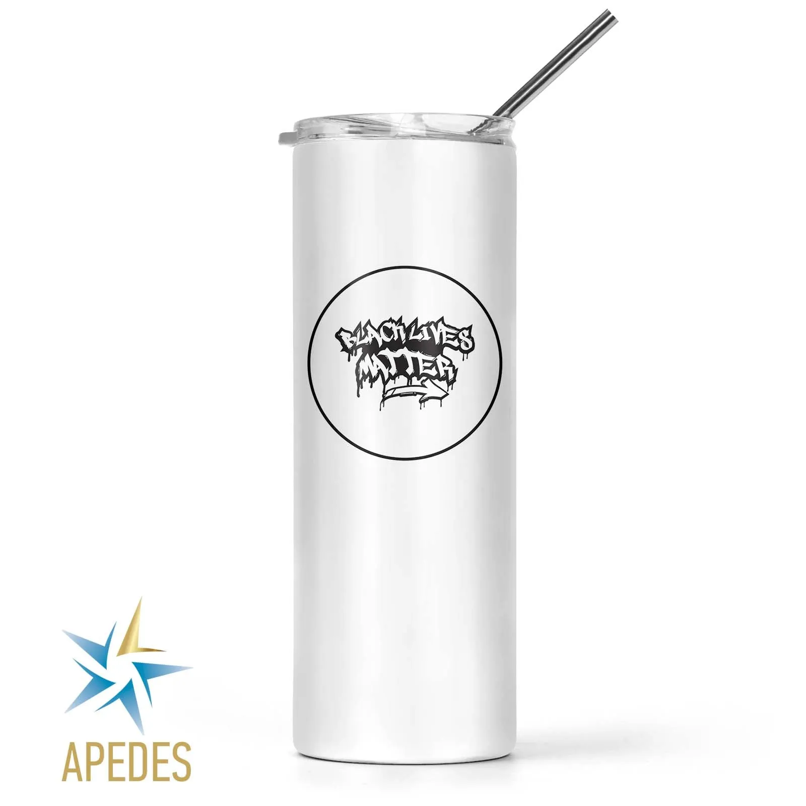 Black Lives Matter Stainless Steel Skinny Tumbler 20 OZ