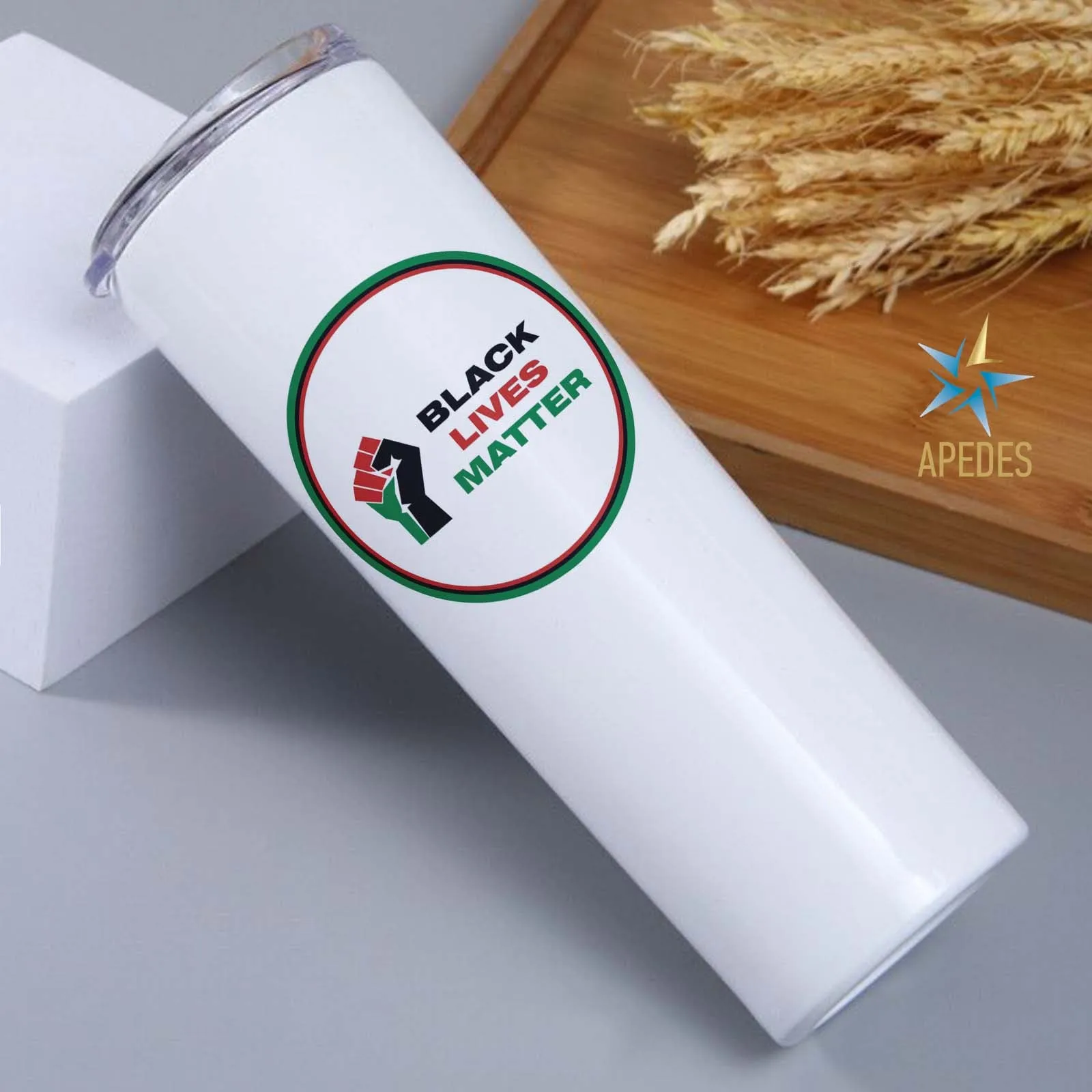 Black Lives Matter Stainless Steel Skinny Tumbler 20 OZ