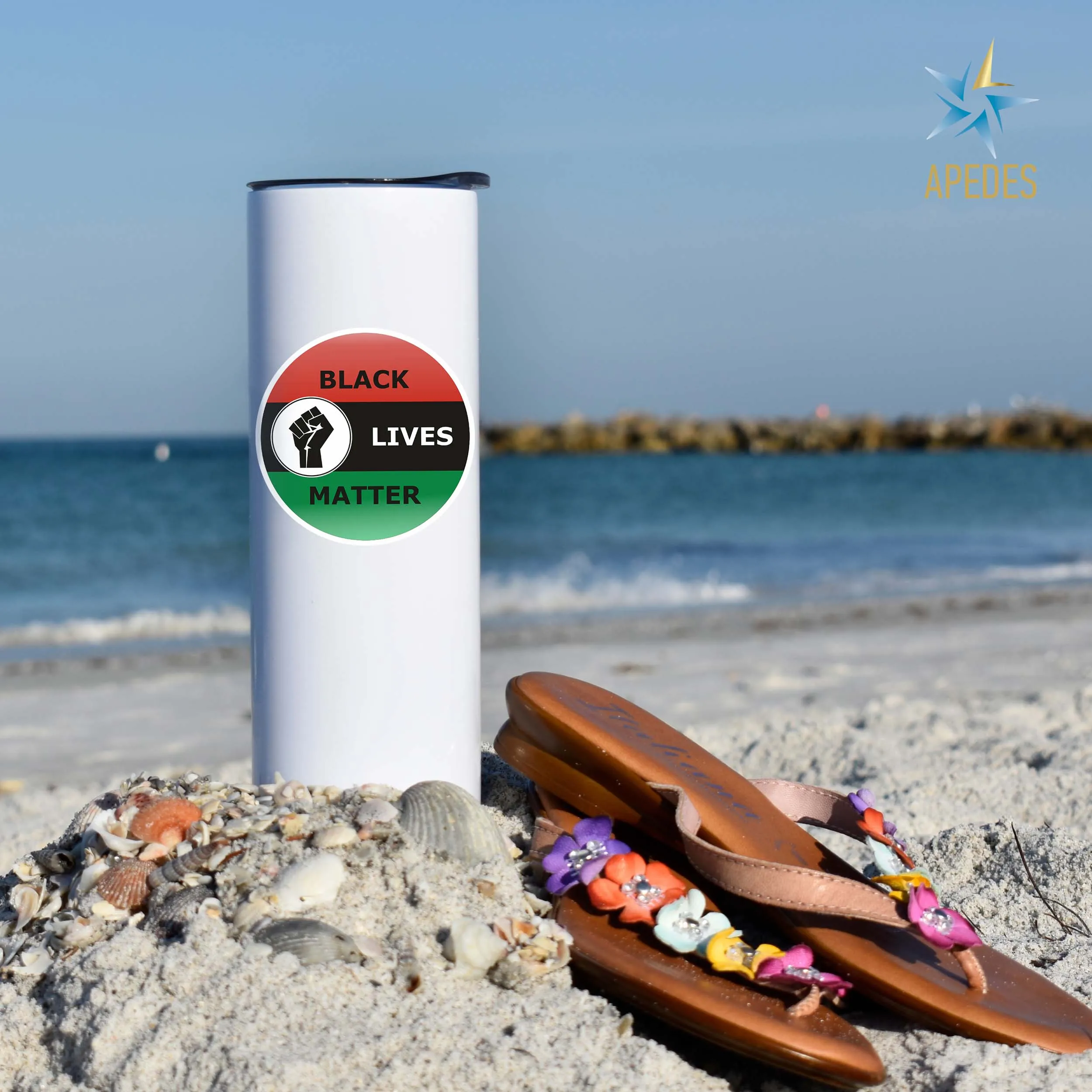 Black Lives Matter Stainless Steel Skinny Tumbler 20 OZ