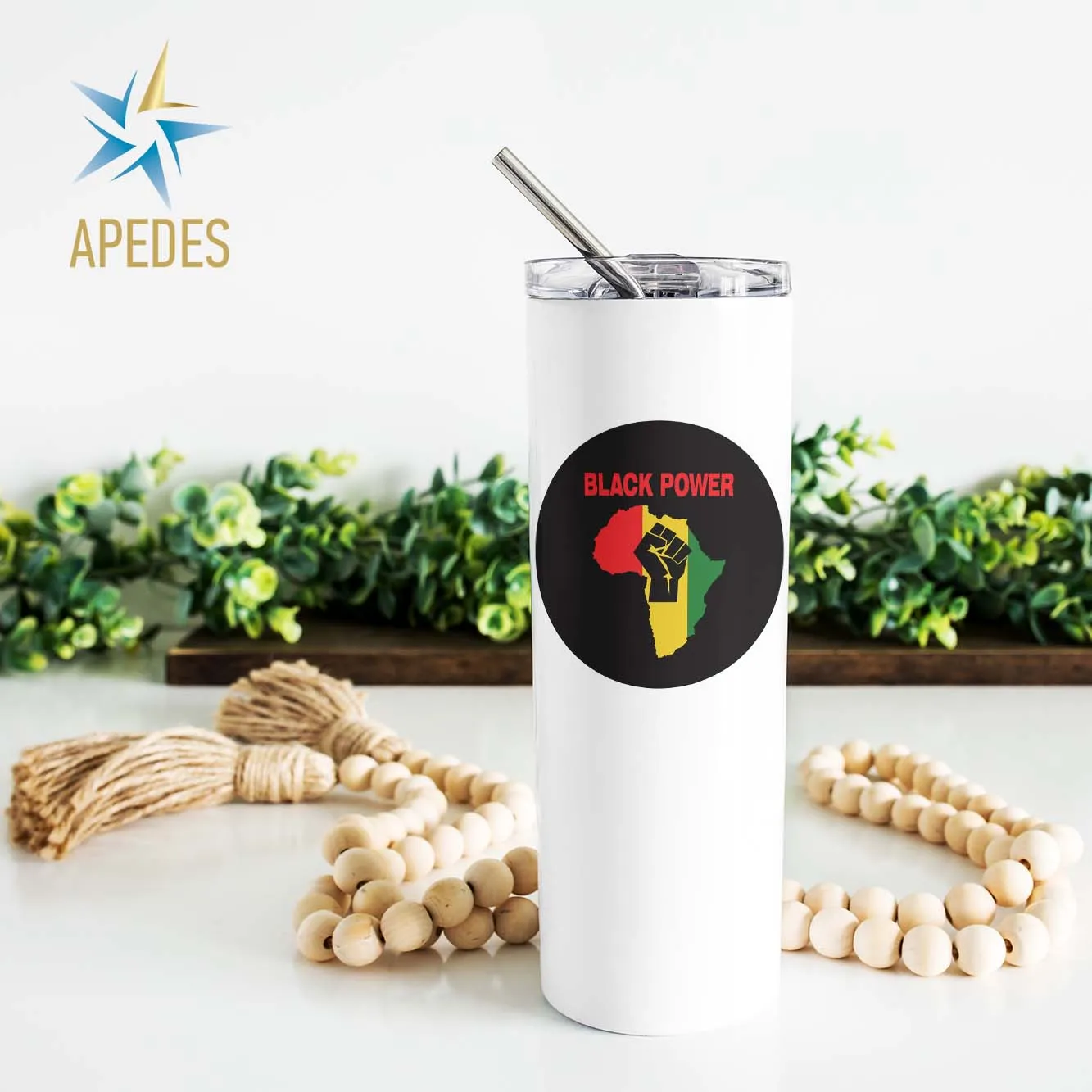 Black Lives Matter Stainless Steel Skinny Tumbler 20 OZ