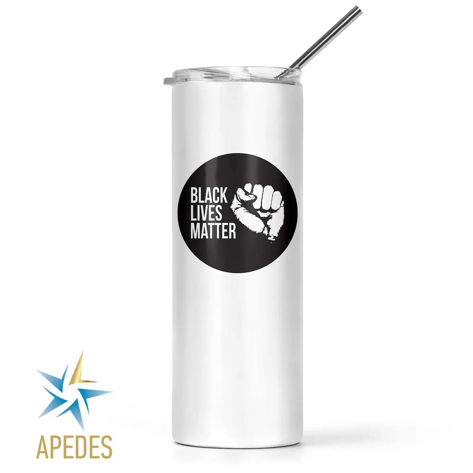 Black Lives Matter Stainless Steel Skinny Tumbler 20 OZ