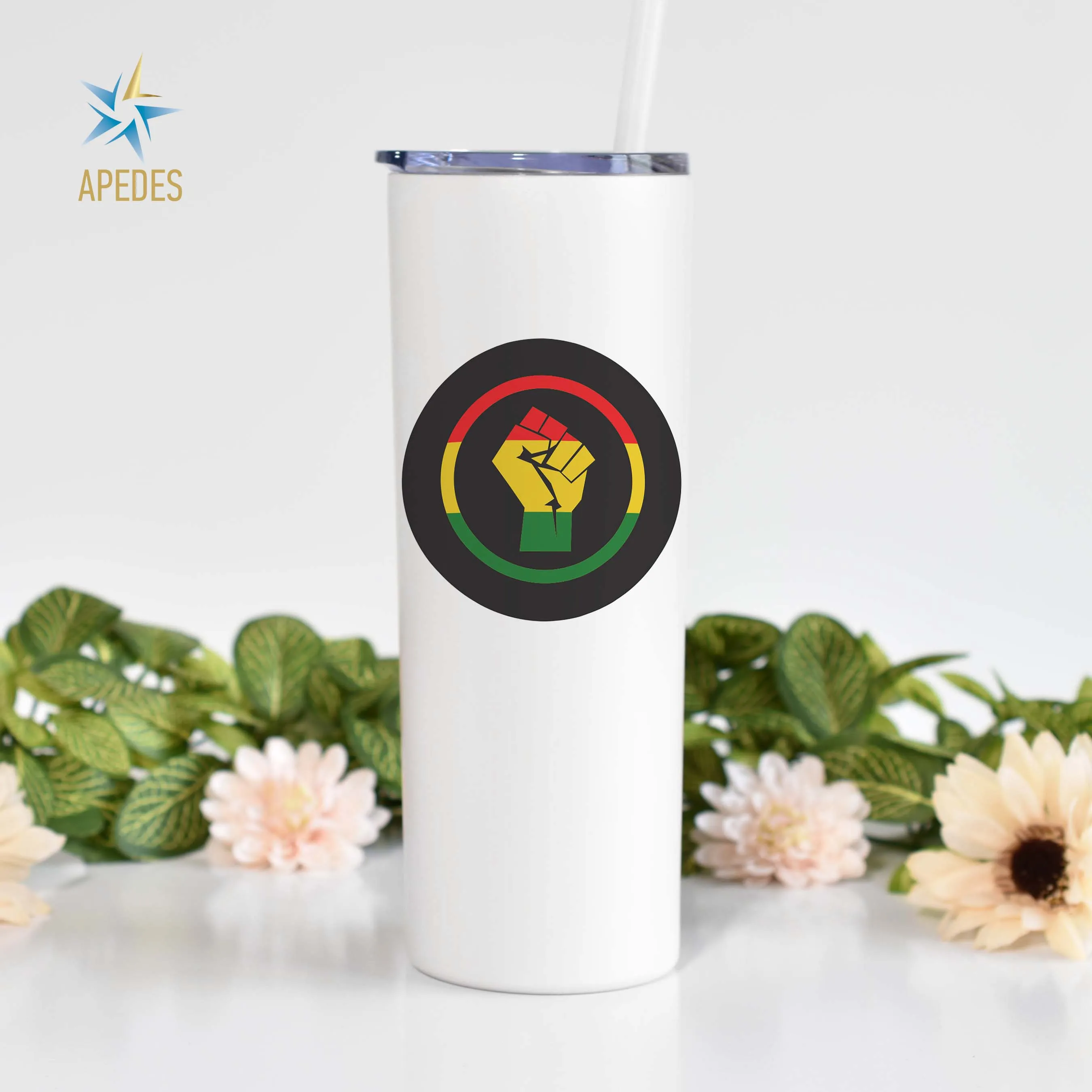 Black Lives Matter Stainless Steel Skinny Tumbler 20 OZ