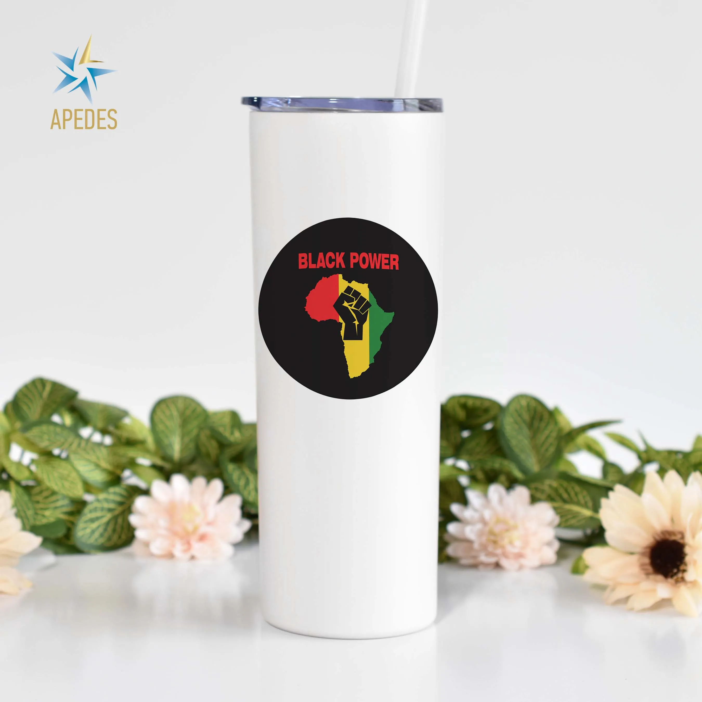 Black Lives Matter Stainless Steel Skinny Tumbler 20 OZ