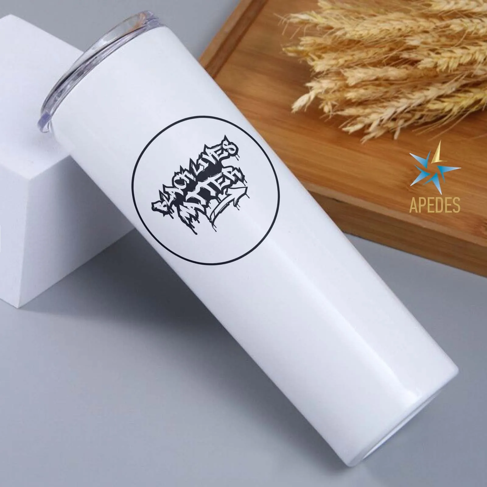 Black Lives Matter Stainless Steel Skinny Tumbler 20 OZ