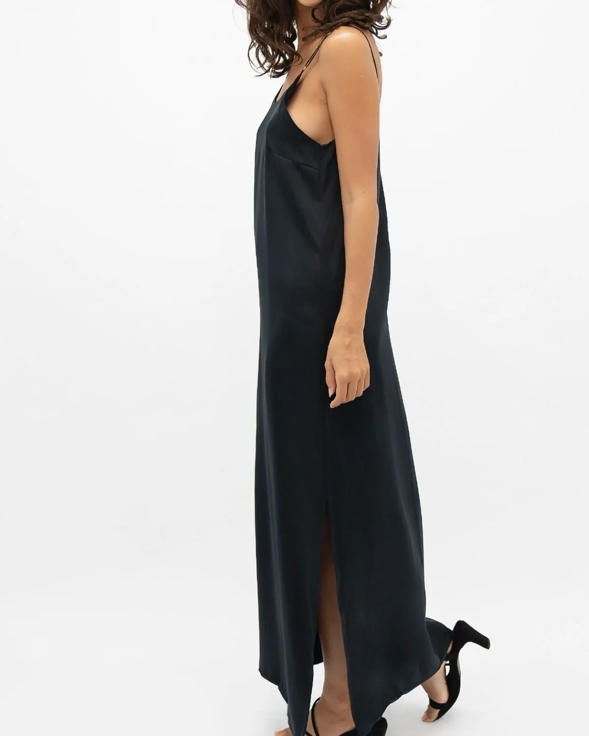 Black Long Slip Dress