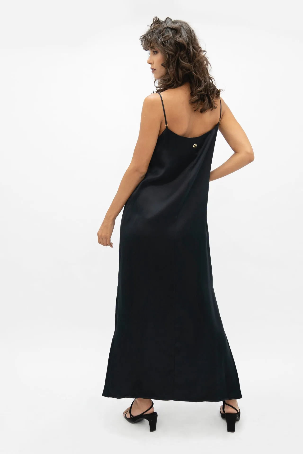 Black Long Slip Dress
