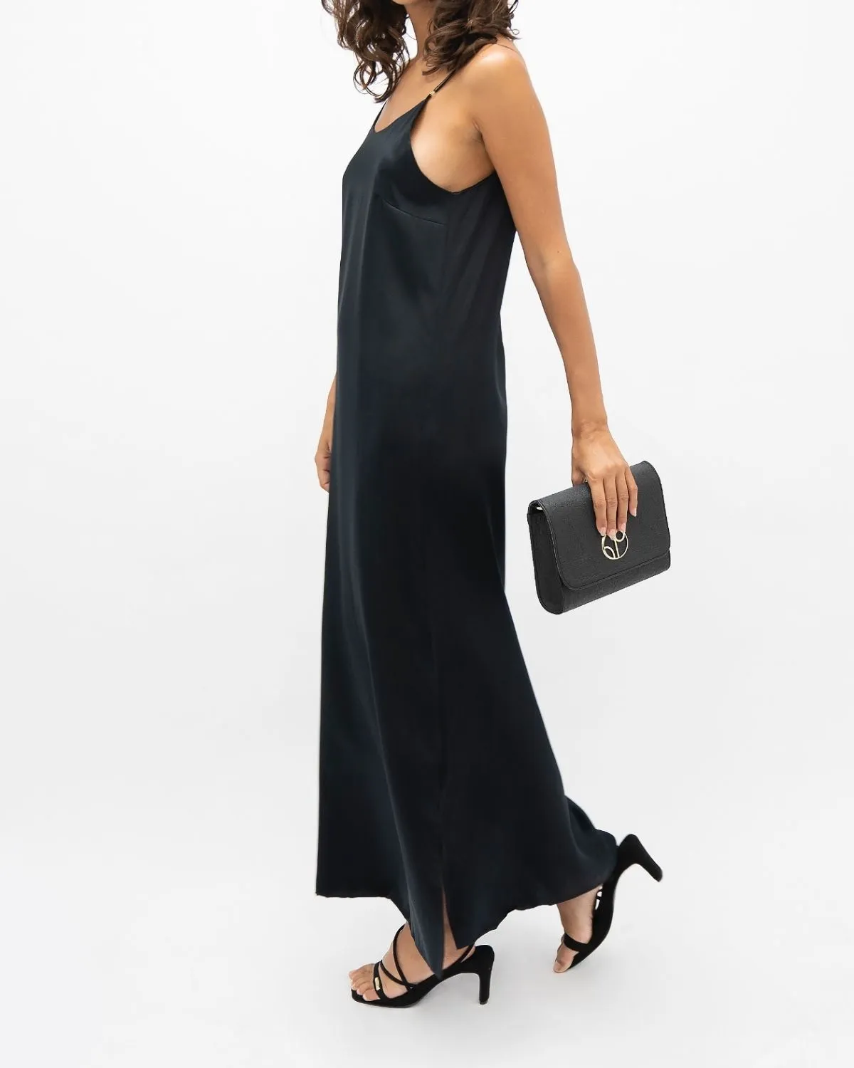 Black Long Slip Dress